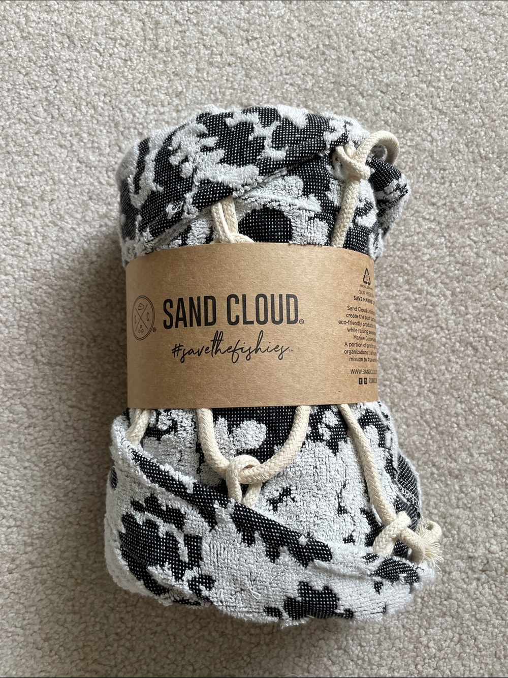 Sand Cloud Paisley Swim Cover-Up - Black and White